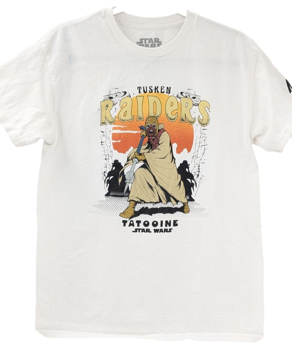 Neff x Star Wars Mens White Tusken Raiders Tatooine Short Sleeve T-Shirt Medium
